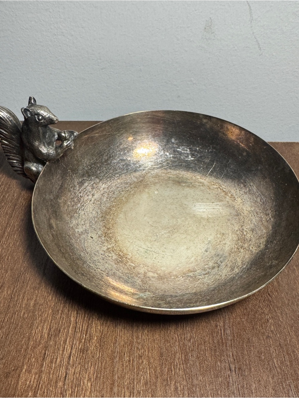 Vintage Reed & Barton 593 Squirrel Nut Dish Candy Bowl Silverplate